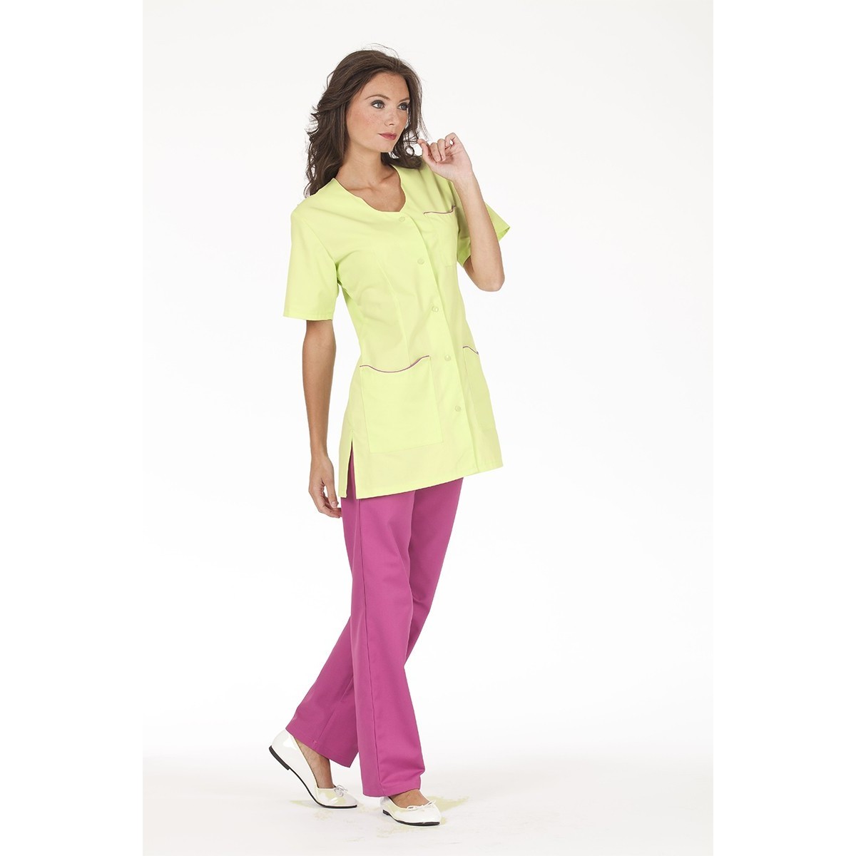 Camice da Lavoro Molinel Laurie LAURIEMCAN/LI Multitasche Benessere Sanitario Donna