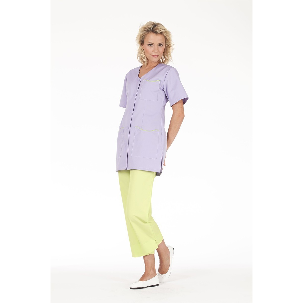 Camice da Lavoro Molinel Laurie LAURIEMCOR/BC Multitasche Benessere Sanitario Donna