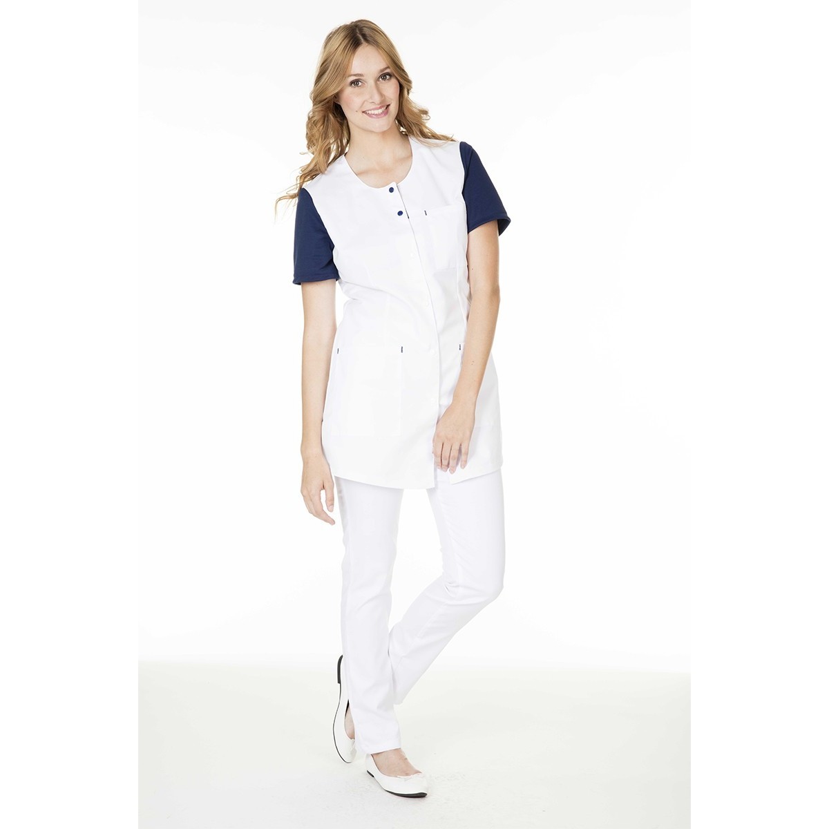 Camice da Lavoro Molinel Paula PAULATFMCBC/FR Donna Benessere Sanitario
