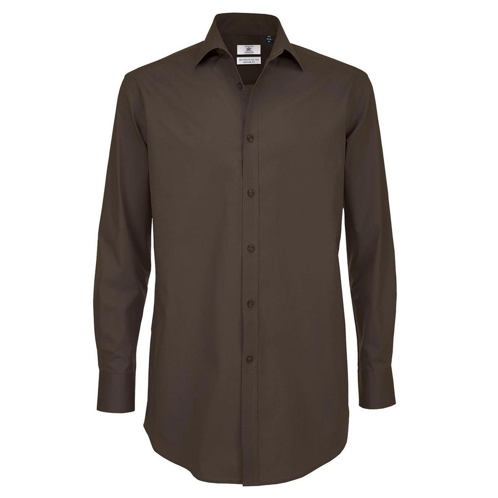 Camicia Da Lavoro Black Tie LSL Manica Lunga B&C Collection - BCSMP21