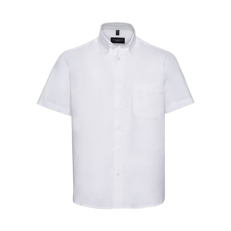 Camicia Da Lavoro Classica a Maniche Corte 100% Cotone Twill Russell - JE917M