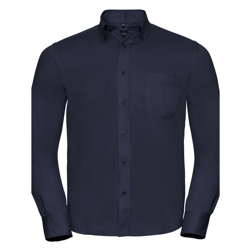 Camicia Da Lavoro Classica a Maniche Lunghe in Twill Russell - JE916M