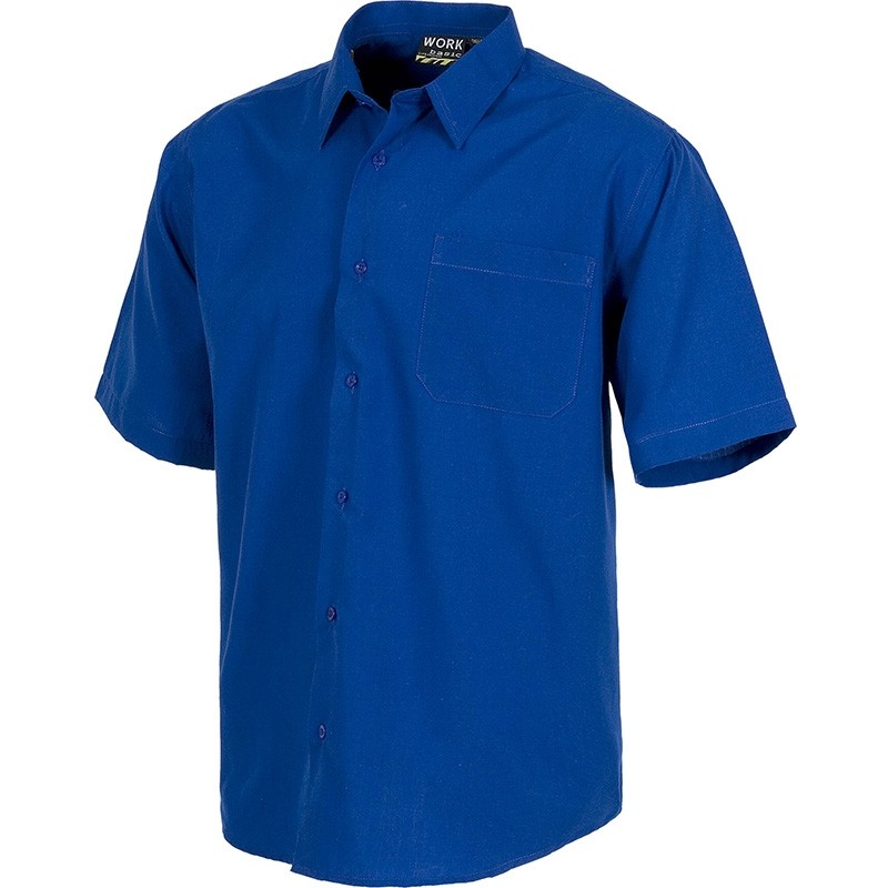 Camicia da lavoro con collo classico a manica corta - Workteam