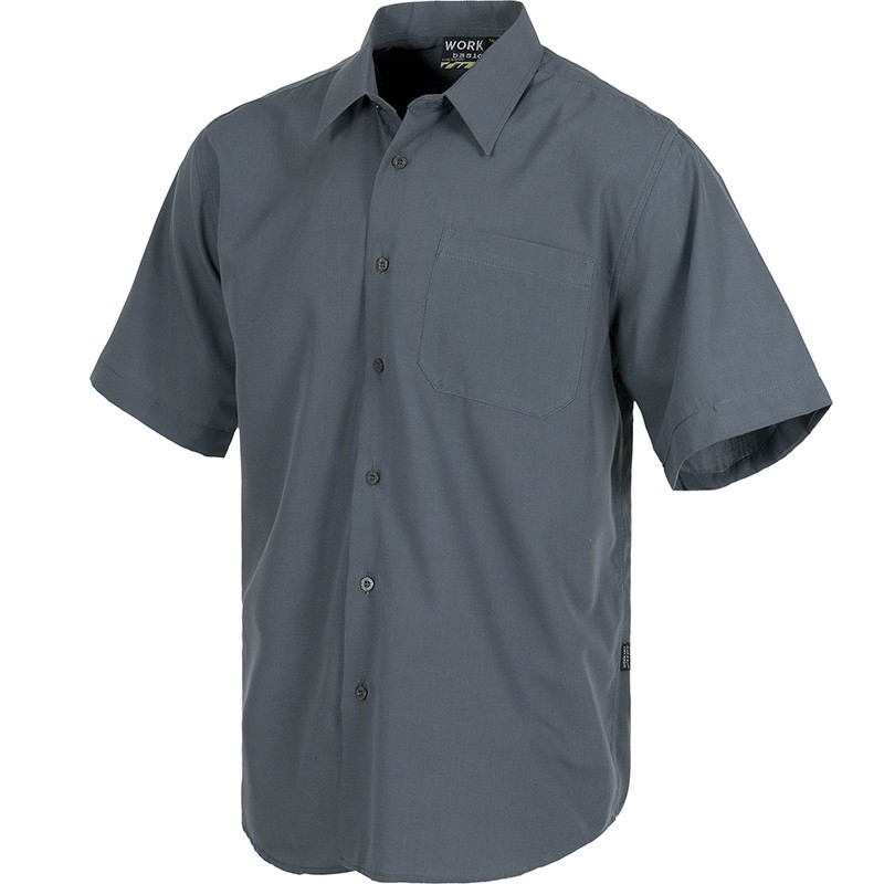 Camicia da lavoro con collo classico a manica corta - Workteam