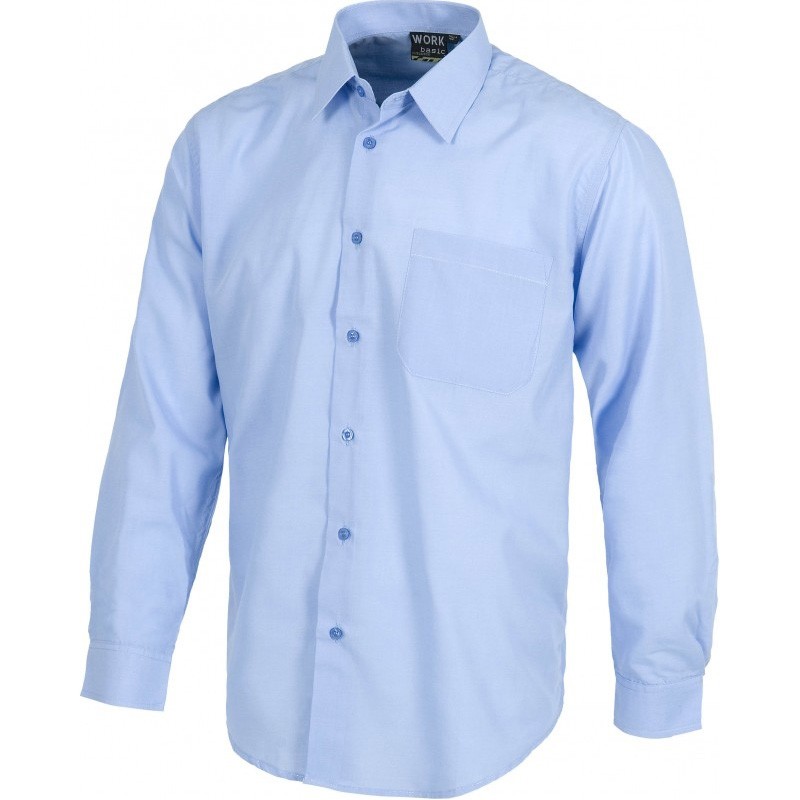 Camicia da lavoro con collo classico a manica lunga - Workteam