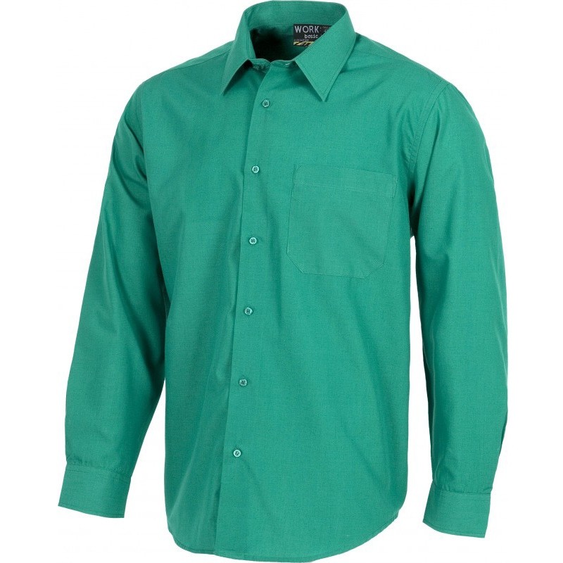 Camicia da lavoro con collo classico a manica lunga - Workteam