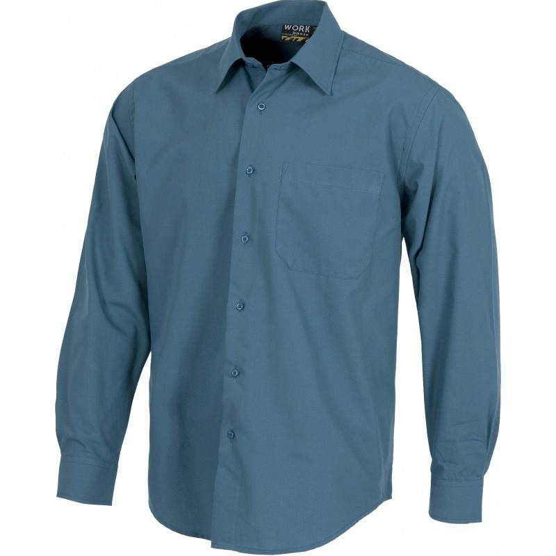 Camicia da lavoro con collo classico a manica lunga - Workteam
