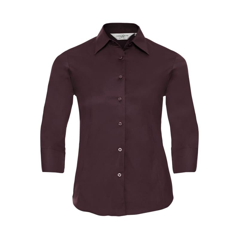 Camicia Da Lavoro con Maniche 3/4 Easy Care da Donna Russell - JE946F