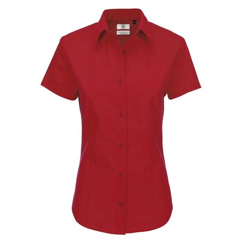 Camicia Da Lavoro Heritage Manica Corta da Donna B&C Collection - BCSWP44