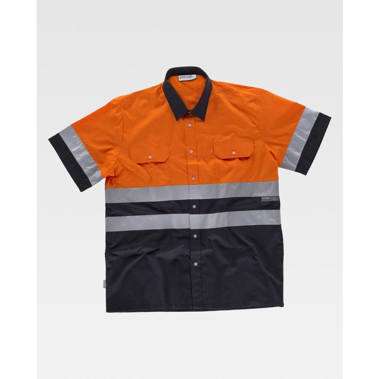 Camicia da Lavoro Manica Corta Alta Visibilit� C3811 - Workteam