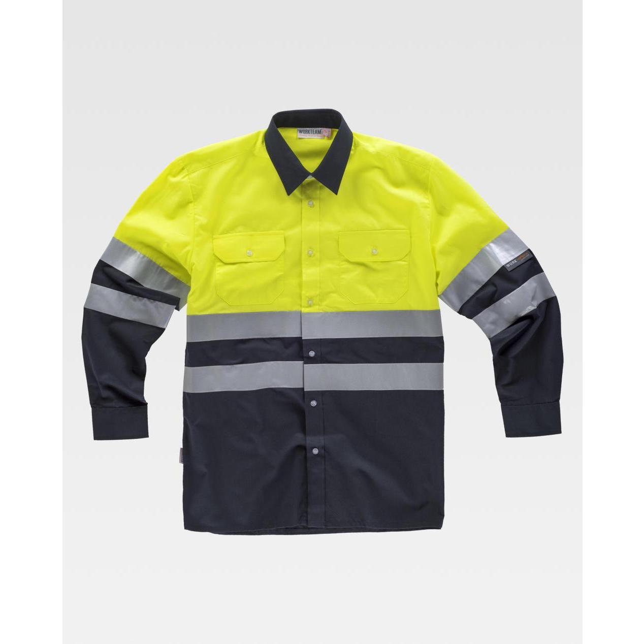 Camicia da Lavoro Manica Lunga Alta Visibilit� C3813 - Workteam