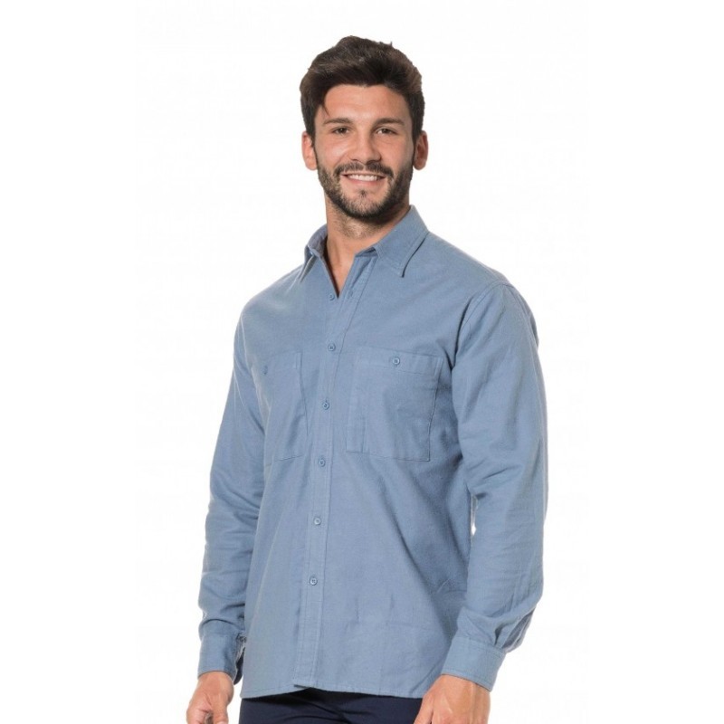 Camicia da lavoro Manica Lunga Flanella 100% cotone Logica 8161-L
