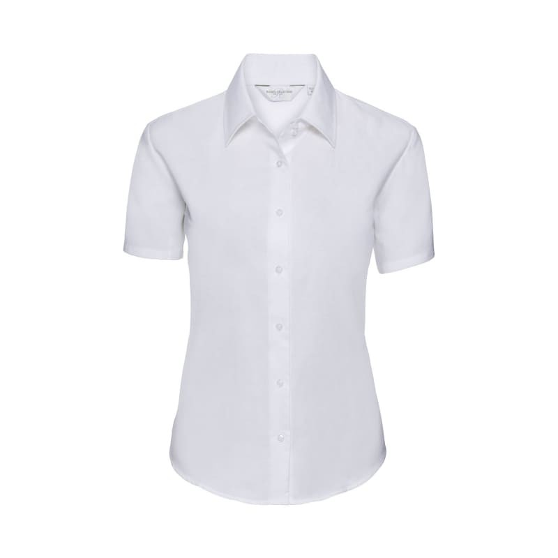 Camicia Da Lavoro Oxford Easy Care a Maniche Corte da Donna Russell - JE933F