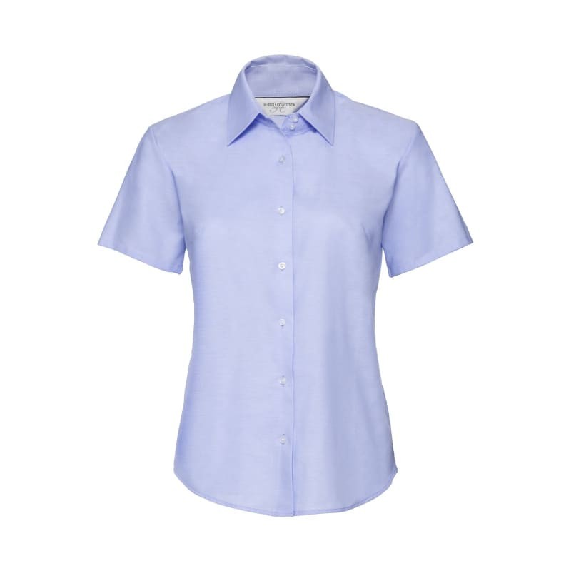 Camicia Da Lavoro Oxford Easy Care a Maniche Corte da Donna Russell - JE933F