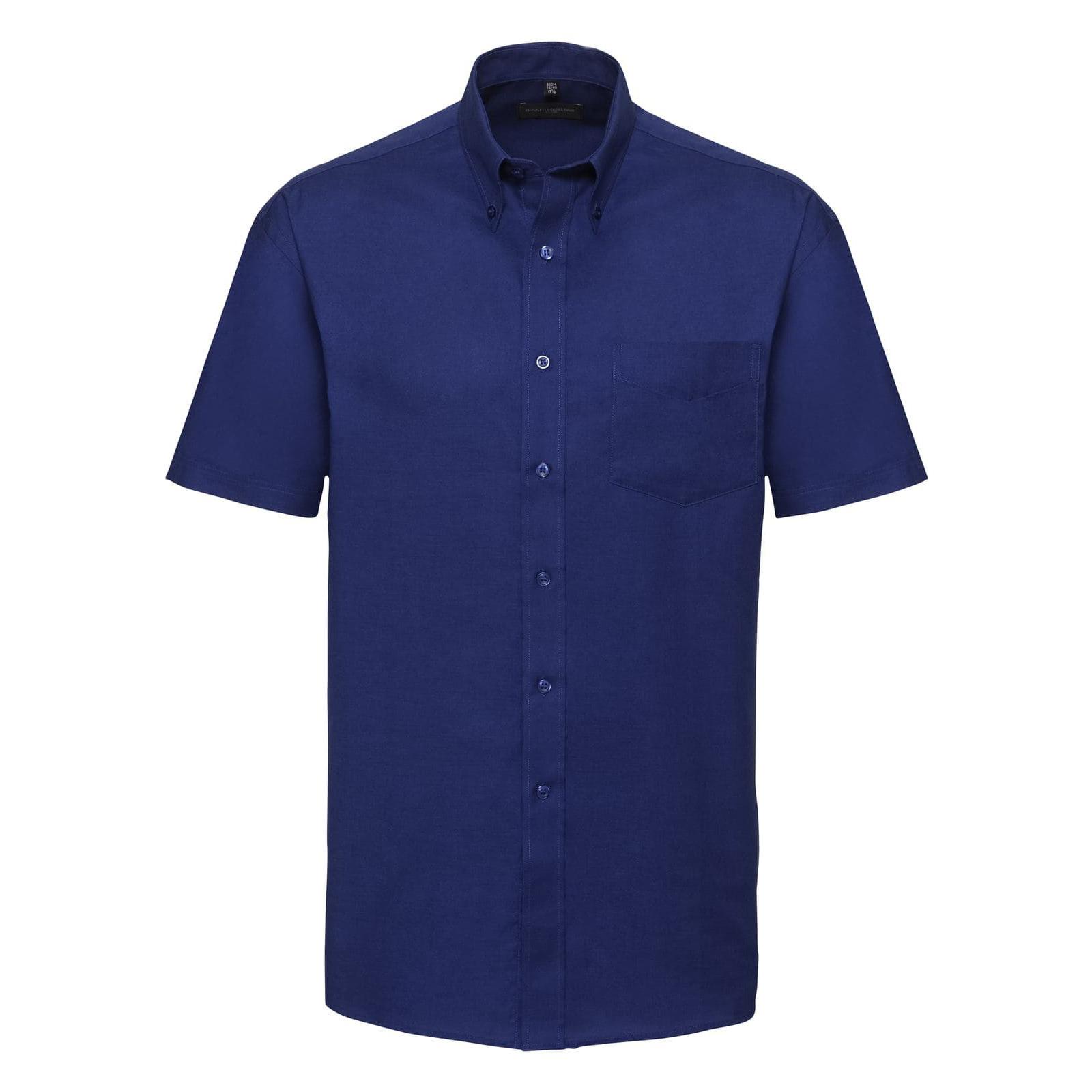 Camicia Da Lavoro Oxford Easy Care a Maniche Corte Russell - JE933M