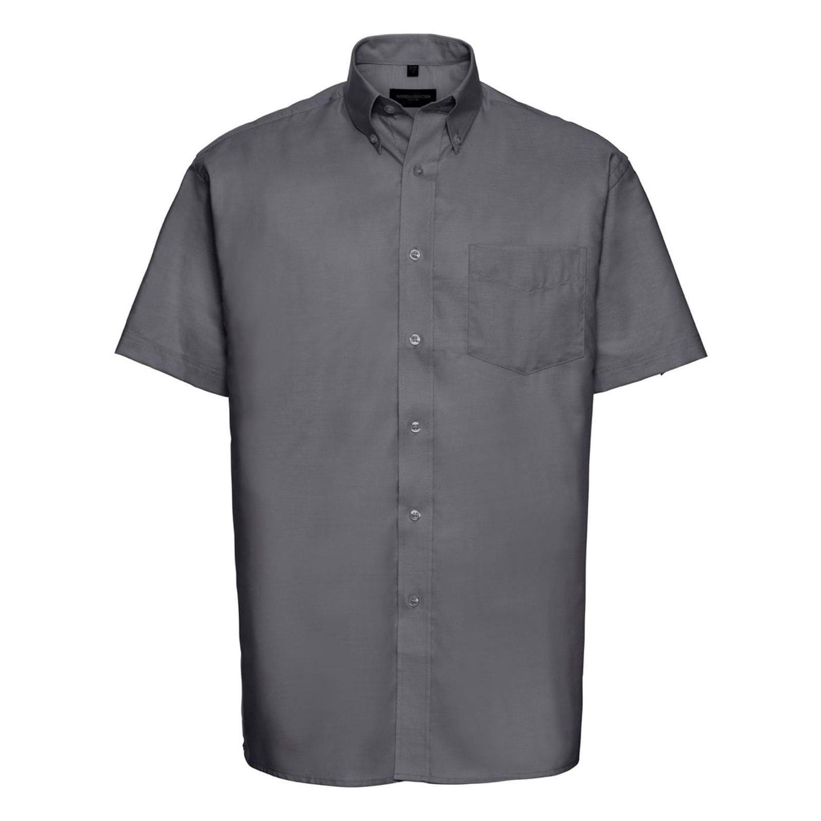 Camicia Da Lavoro Oxford Easy Care a Maniche Corte Russell - JE933M