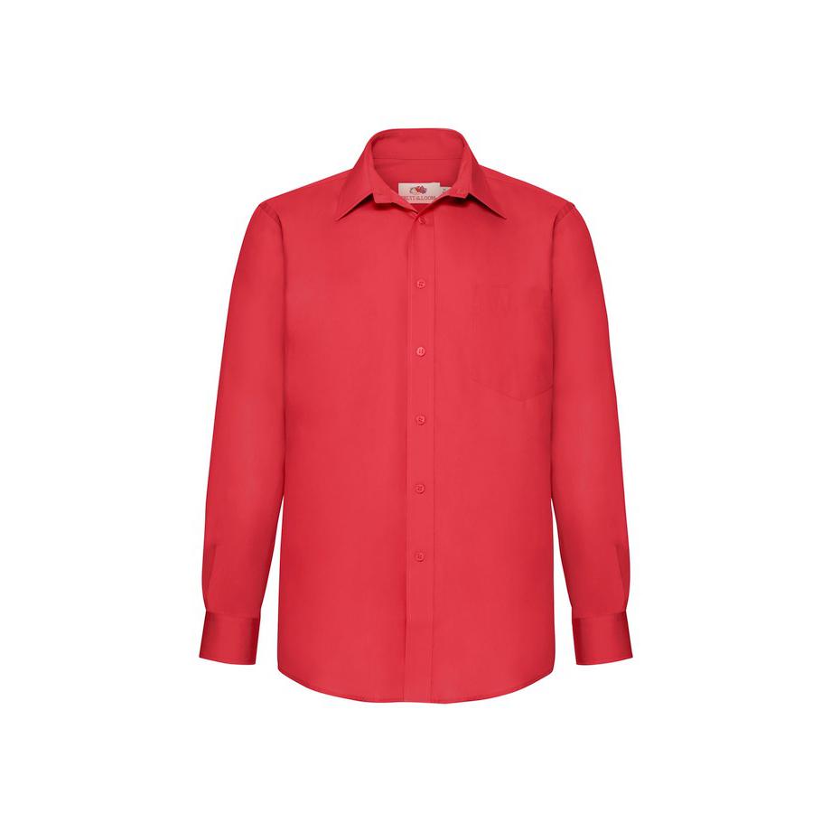 Camicia Da Lavoro Popeline Manica Lunga Fruit Of The Loom 651180