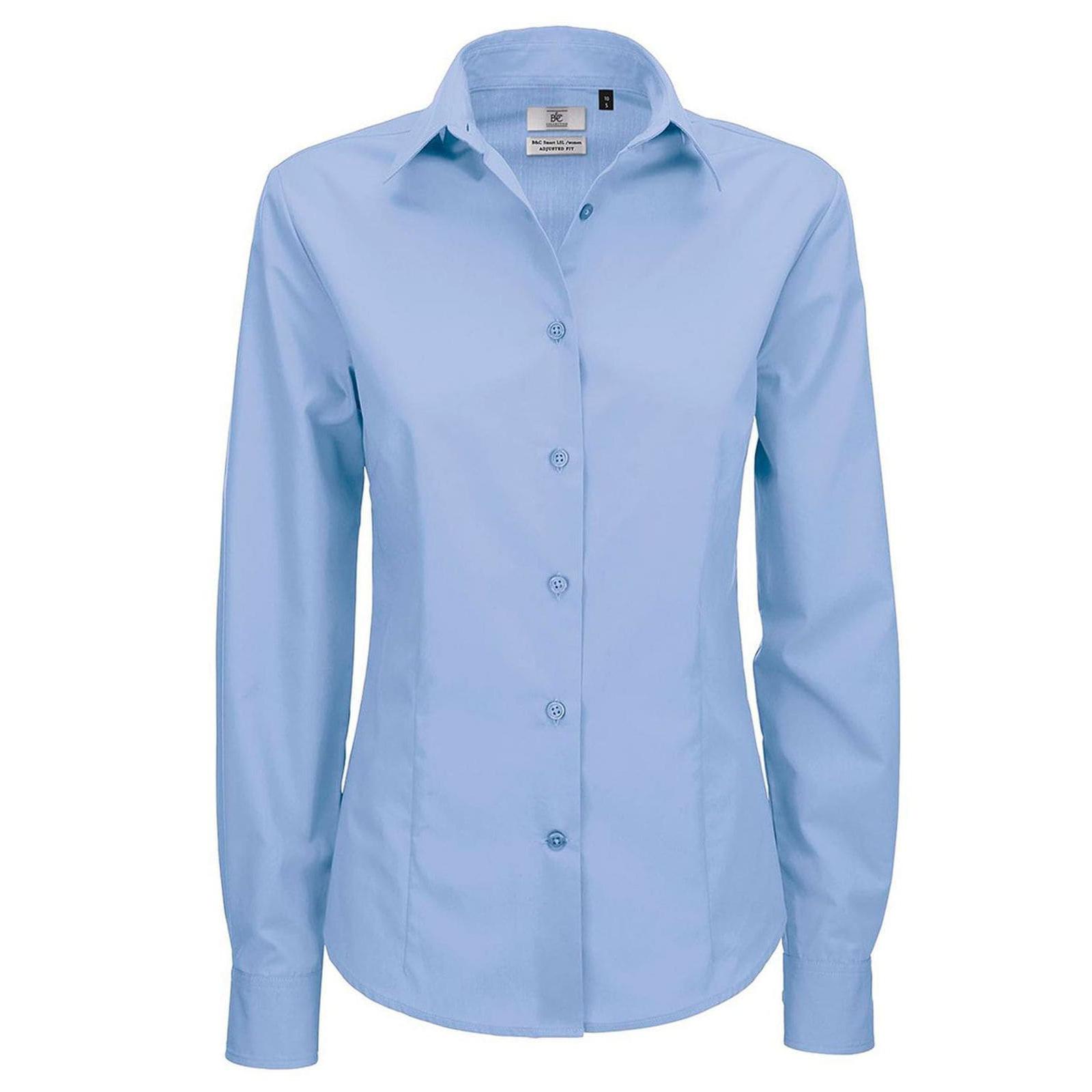 Camicia Da Lavoro Smart LSL Manica Corta da Donna B&C Collection - BCSWP63