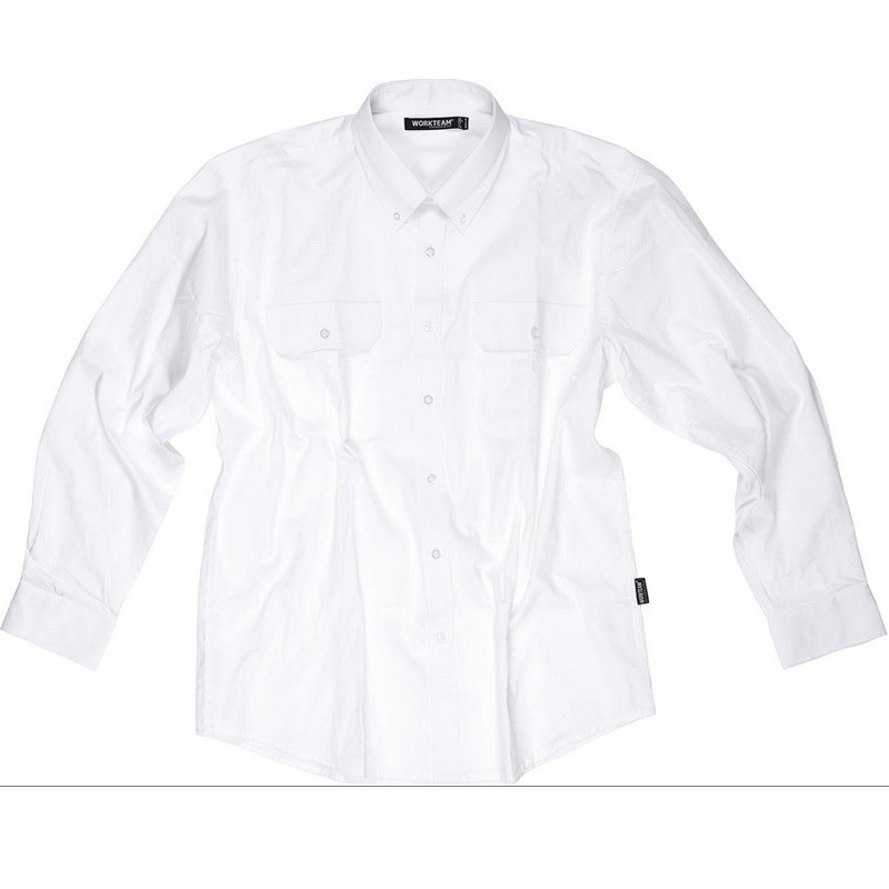 Camicia da lavoro sportiva in cotone manica lunga - Workteam