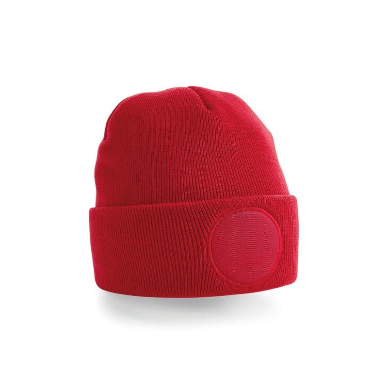Cappello Circular Patch Beanie Beechfield - B446