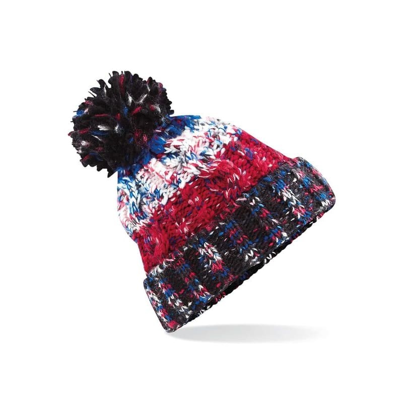 Cappello Corkscrew Pom Pom Beanie Beechfield - B486