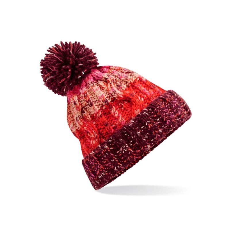 Cappello Corkscrew Pom Pom Beanie Beechfield - B486