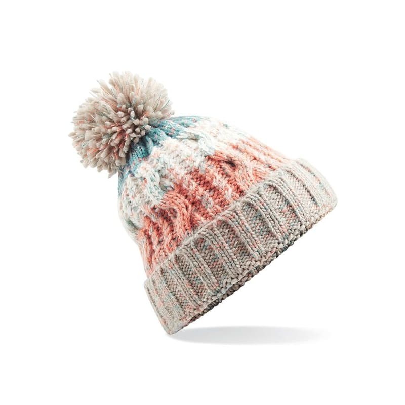 Cappello Corkscrew Pom Pom Beanie Beechfield - B486