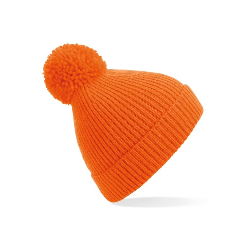 Cappello Engineered Knit Ribbed Pom Pom Beanie Beechfield - B382