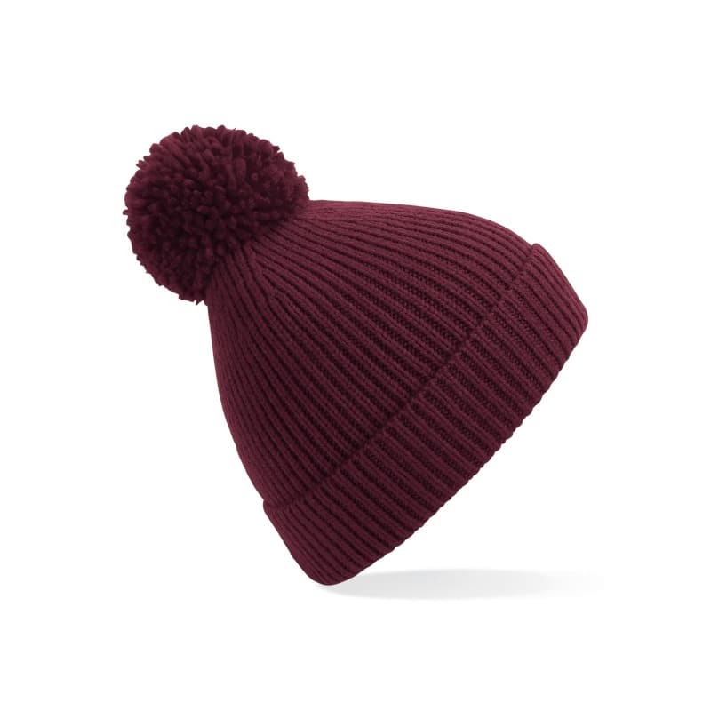 Cappello Engineered Knit Ribbed Pom Pom Beanie Beechfield - B382