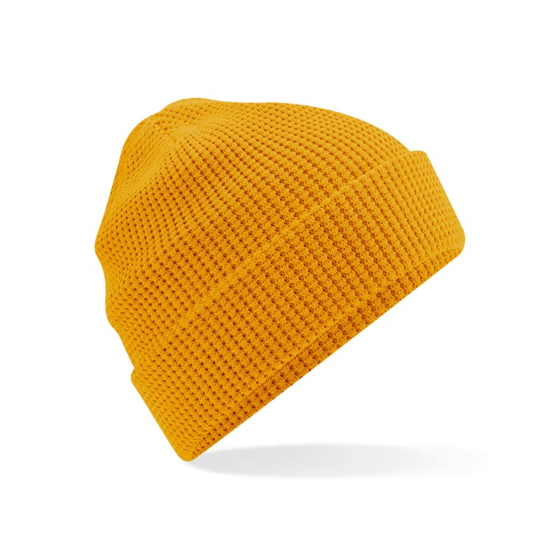 Cappello Organic Cotton Waffle Beanie Beechfield - B52N