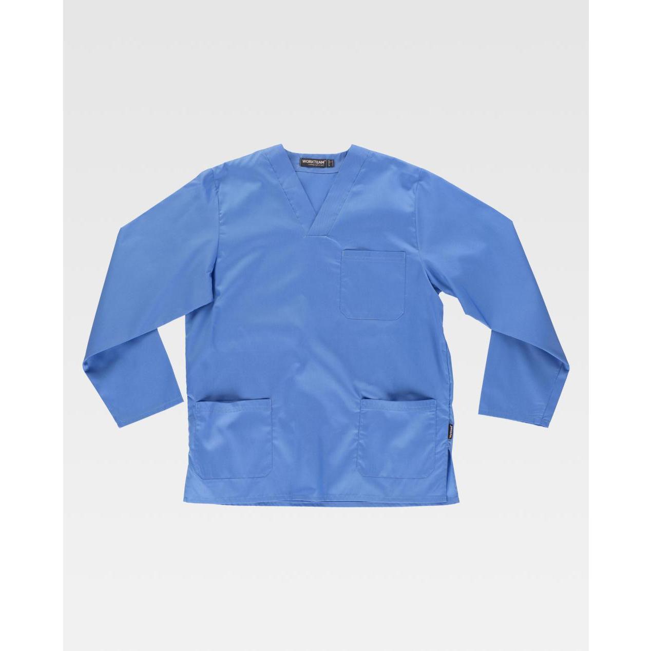 Casacca Corta Collo a V B9210 - Workteam