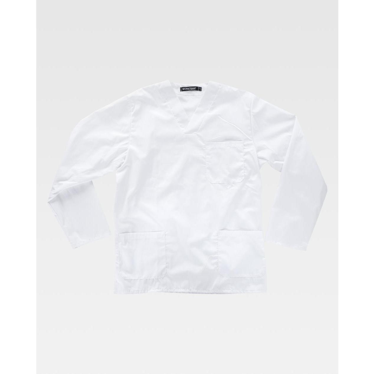 Casacca Corta Collo a V B9210 - Workteam