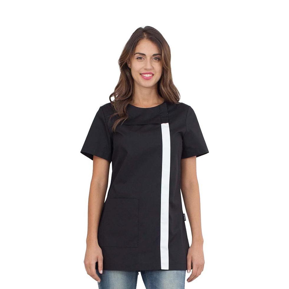 Casacca da donna a maniche corte Bertie chiusura con zip laterale Horeca Siggi - 28CS1594/00-0001