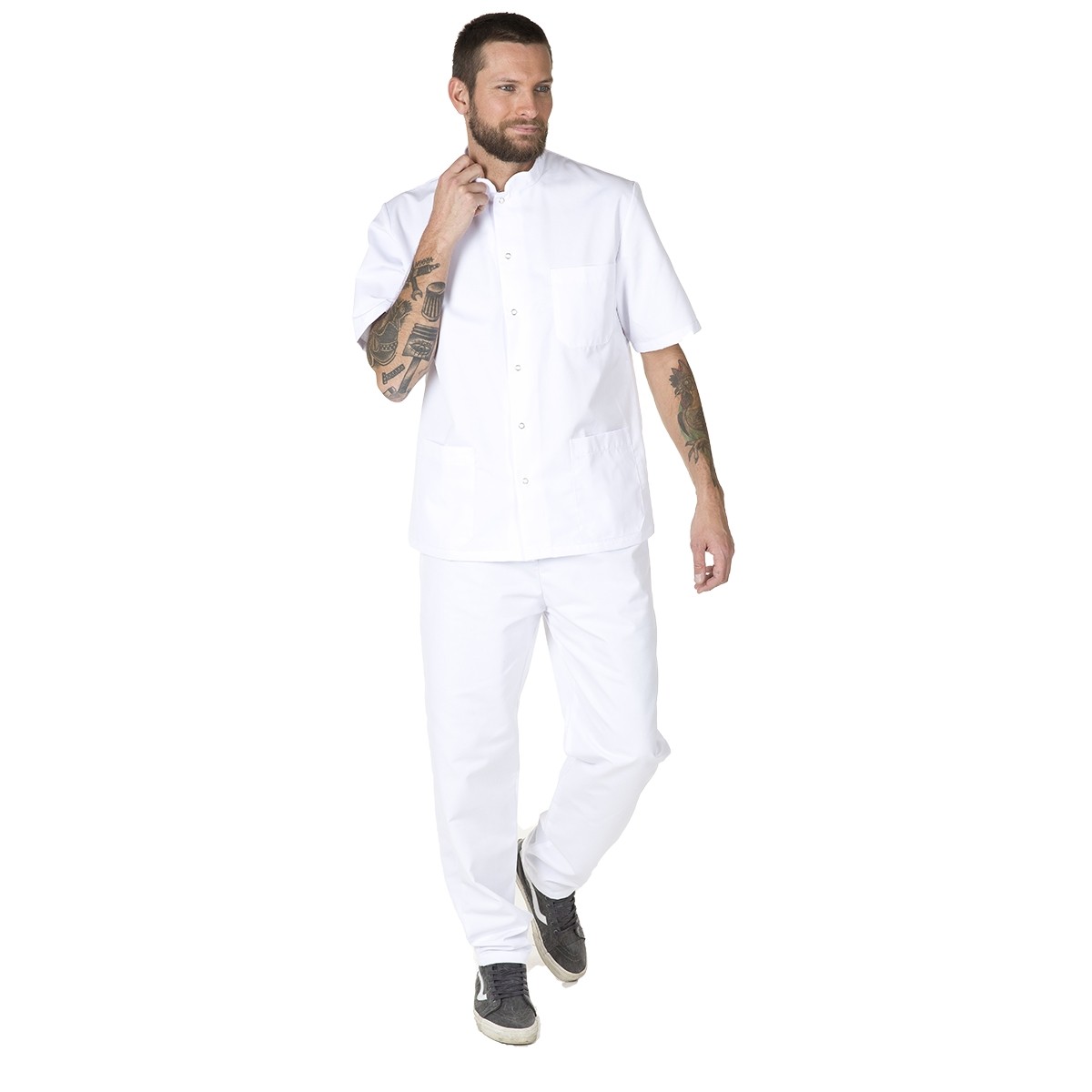 Casacca da lavoro Molinel ISPAHANTHMCBLA uomo settore sanitario