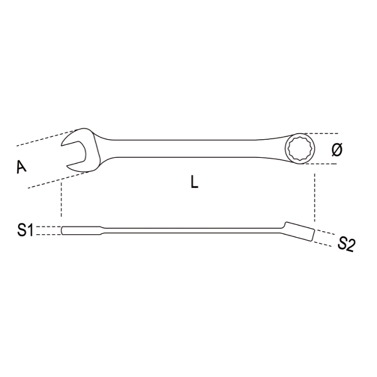 Chiavi combinate a forchetta Beta 142C