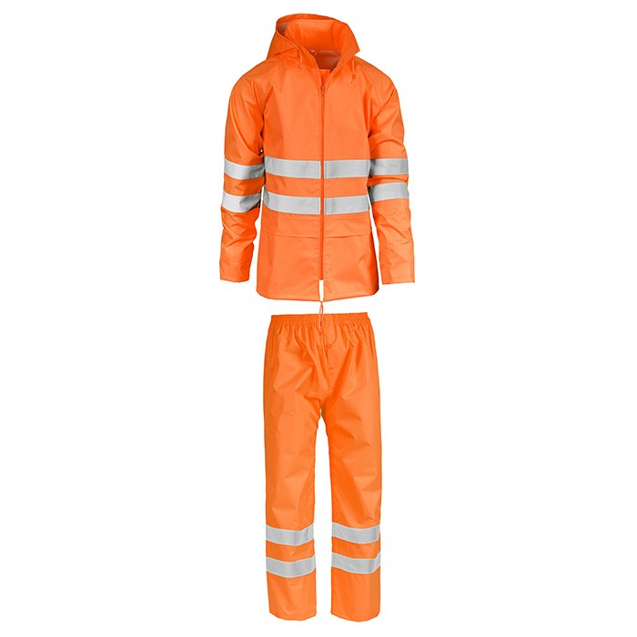 Completo da Lavoro Alta Visibilit� Multitasche Impermeabile Sottozero Completo impermeabile H.V. 1605