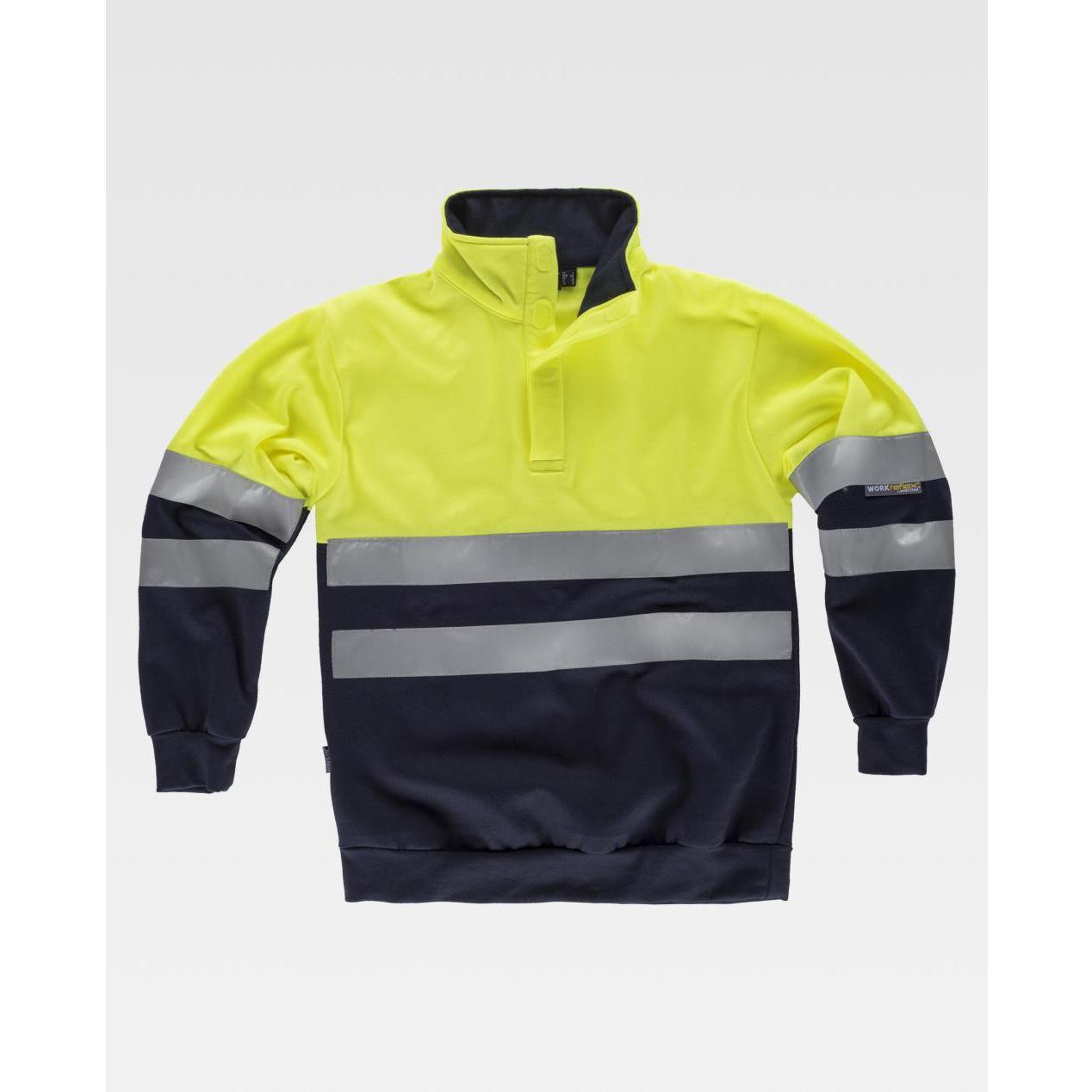 Felpa da Lavoro a Collo Alto Alta Visibilit� C3839 - Workteam