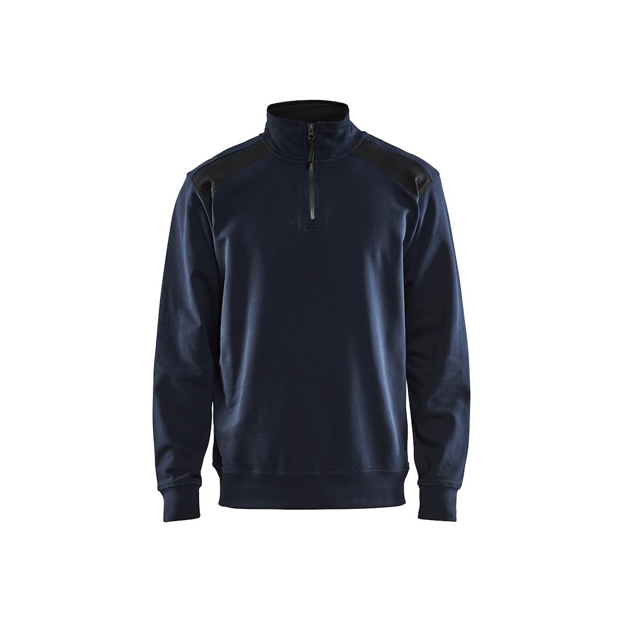 Felpa da Lavoro Blaklader 100% cotone mezza zip 335311581098L