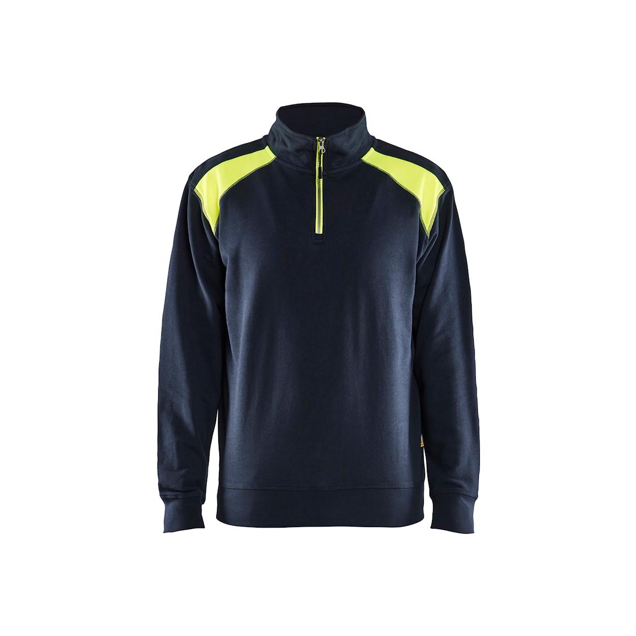 Felpa da Lavoro Blaklader 100% cotone mezza zip 335311581098L