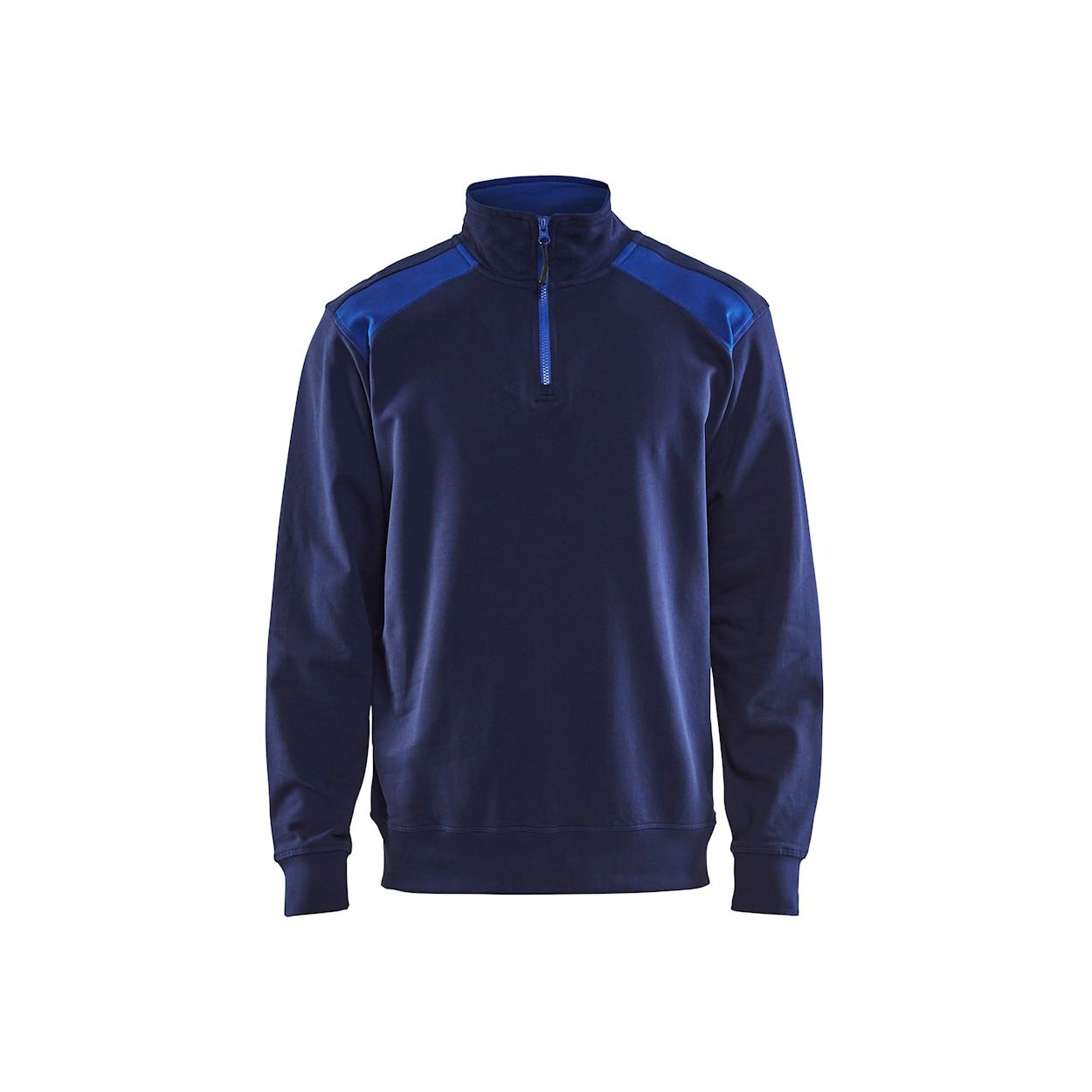 Felpa da Lavoro Blaklader 100% cotone mezza zip 335311581098L