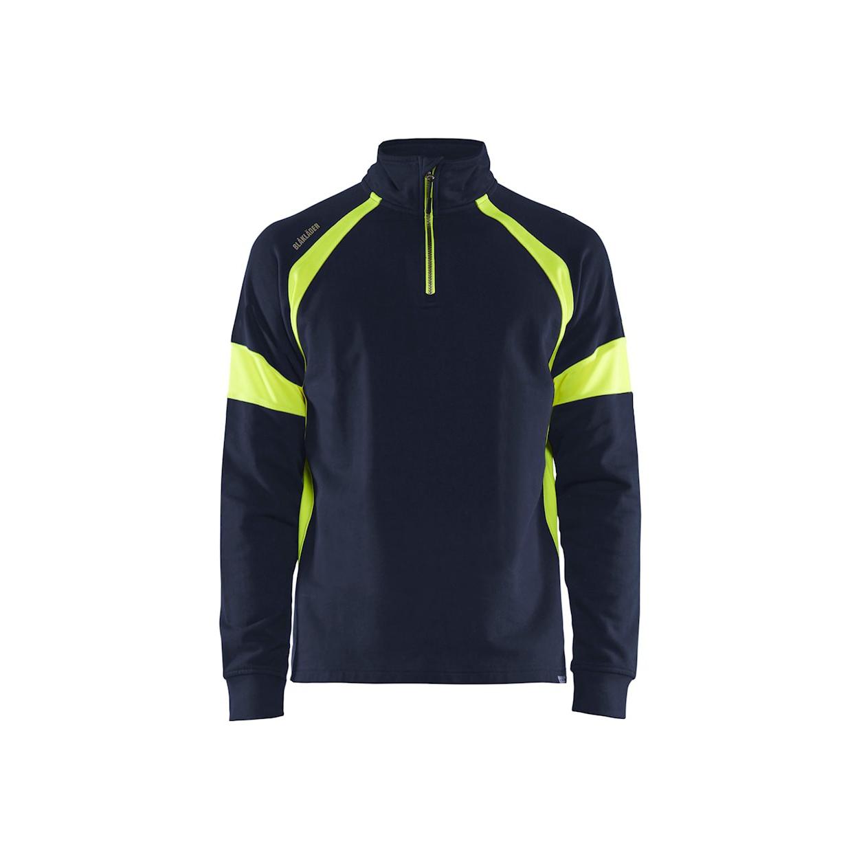 Felpa da Lavoro Blaklader 100% cotone mezza zip 355011588933L