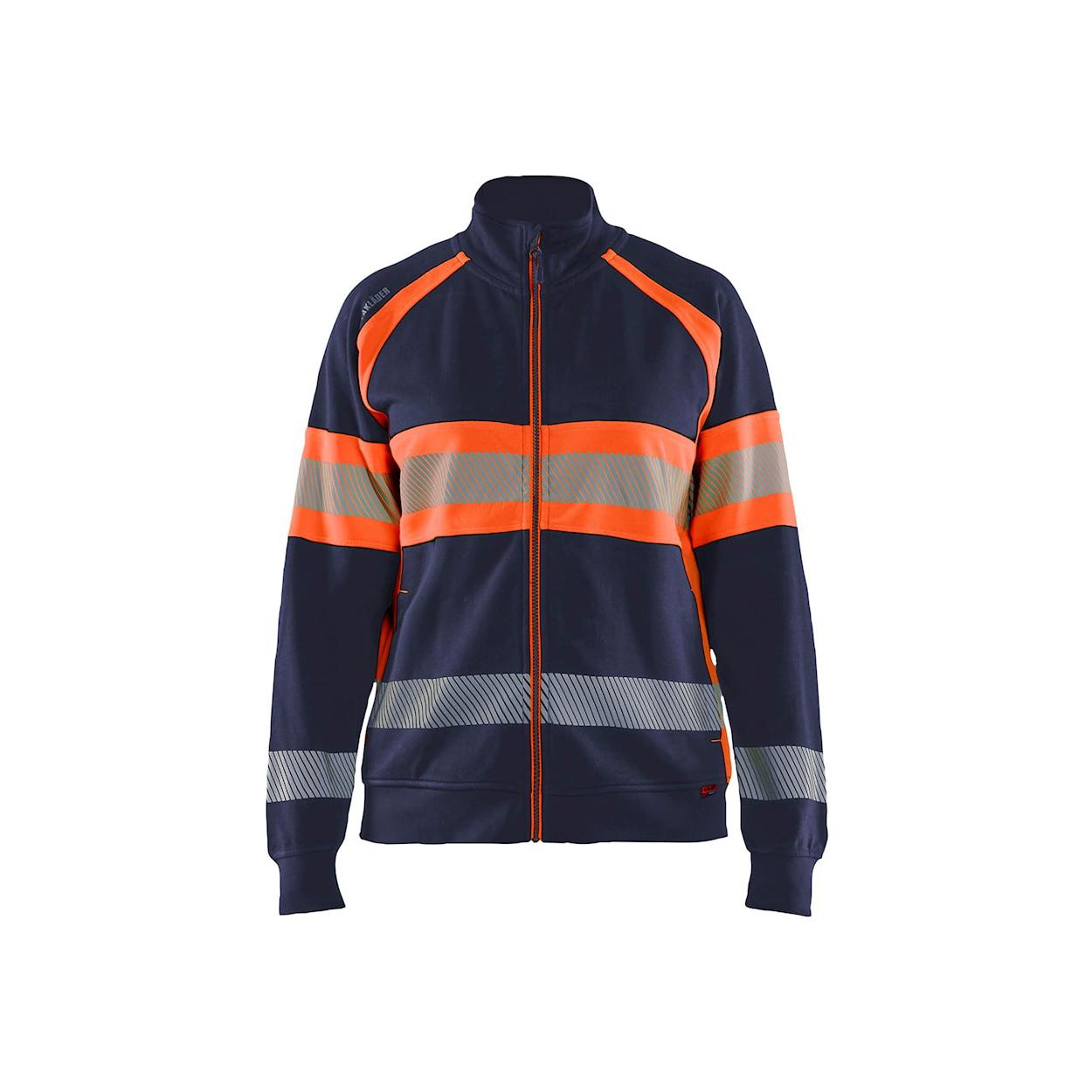 Felpa da Lavoro Blaklader alta visibilit� 100% cotone donna zip intera 350511588933M