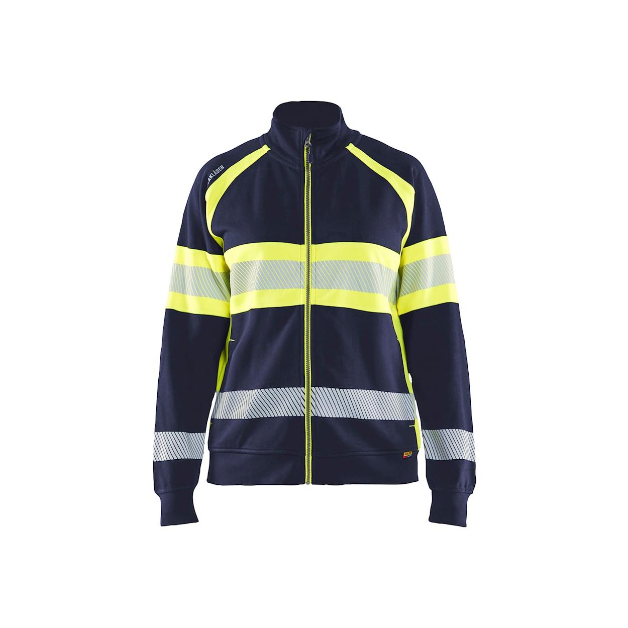 Felpa da Lavoro Blaklader alta visibilit� 100% cotone donna zip intera 350511588933M