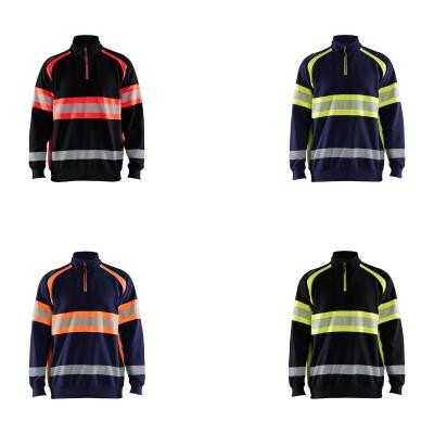 Felpa da Lavoro Blaklader alta visibilit� 100% cotone mezza zip 355311588933L