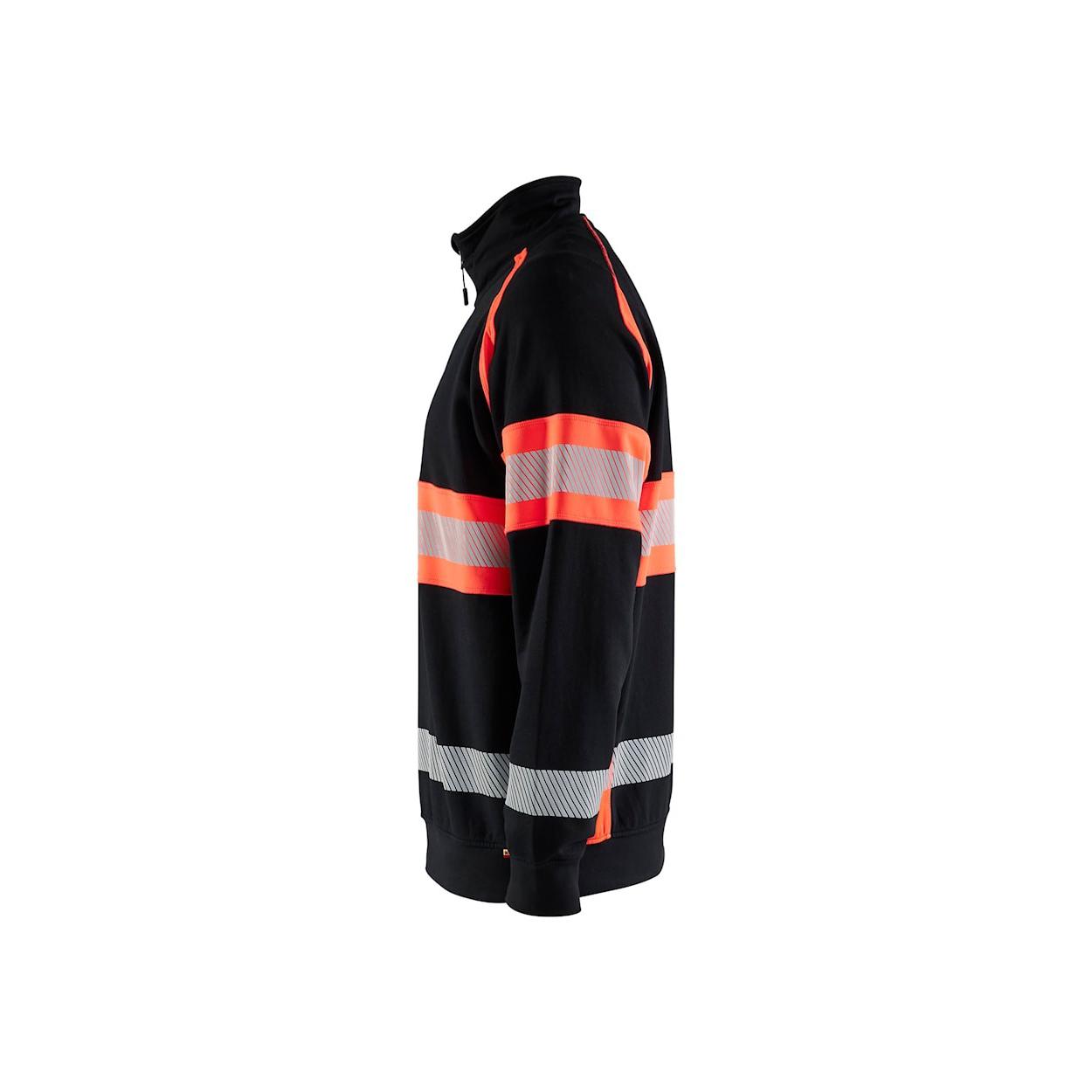 Felpa da Lavoro Blaklader alta visibilit� 100% cotone mezza zip 355311588933L
