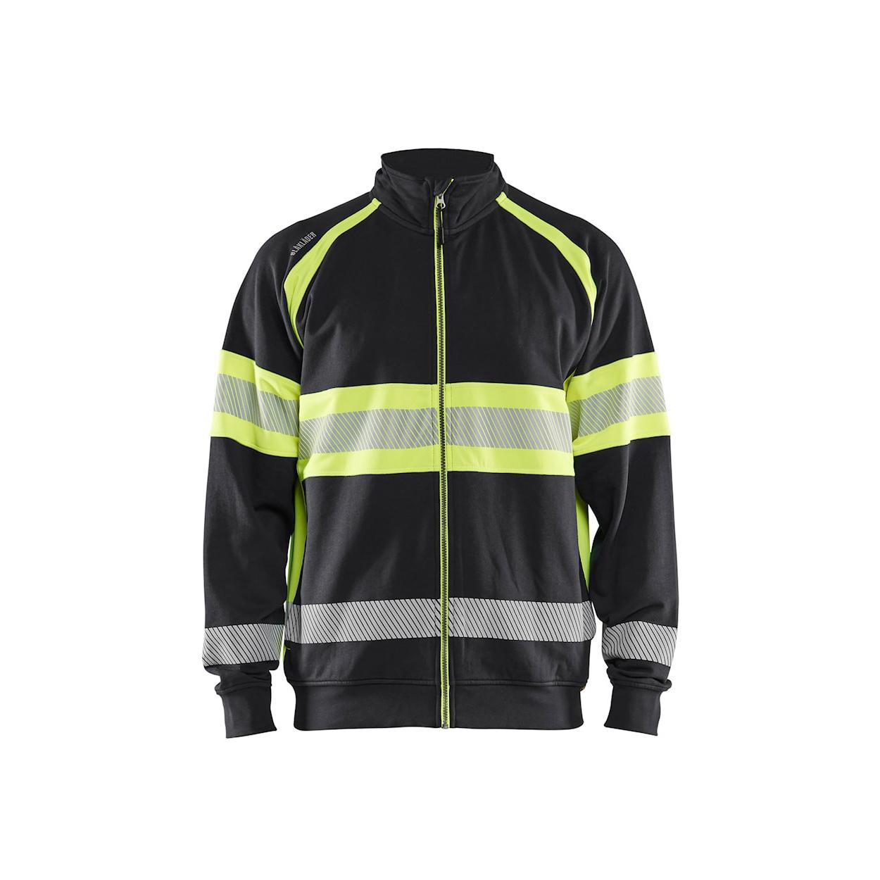 Felpa da Lavoro Blaklader alta visibilit� 100% cotone zip intera 355111588933L