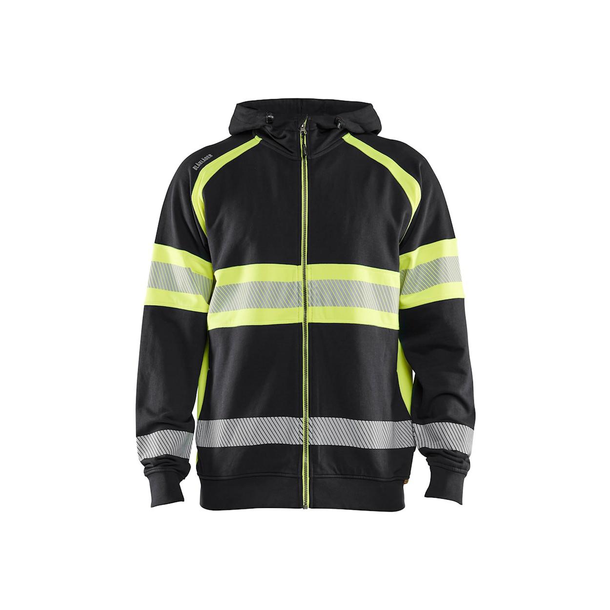 Felpa da Lavoro Blaklader alta visibilit� 100% cotone zip intera con capuccio 355211588933L