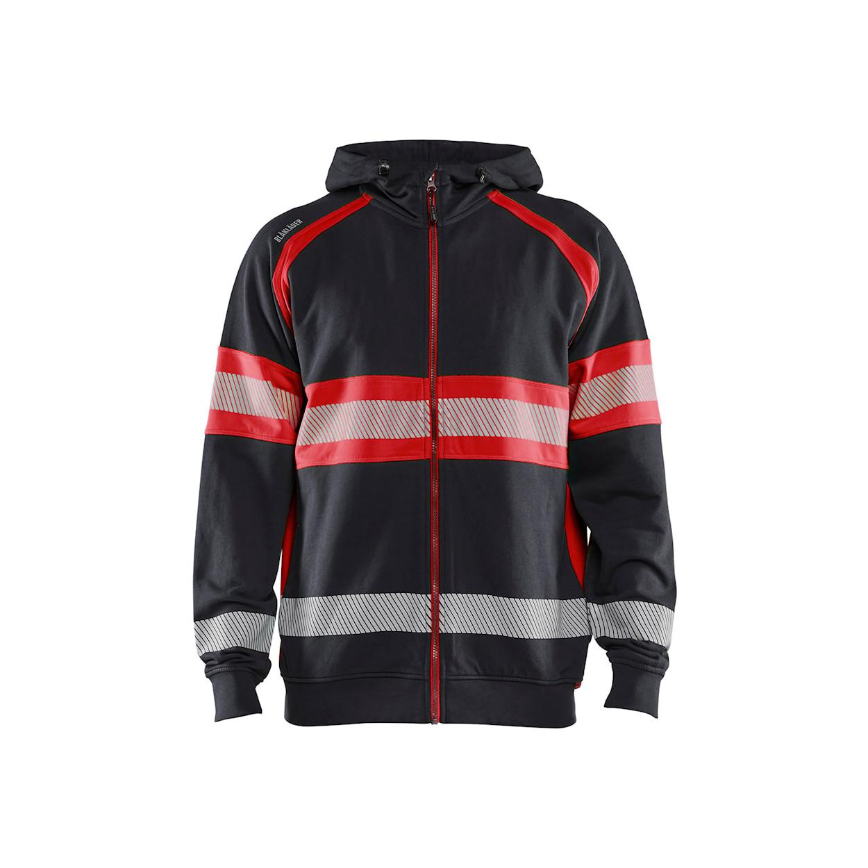 Felpa da Lavoro Blaklader alta visibilit� 100% cotone zip intera con capuccio 355211588933L