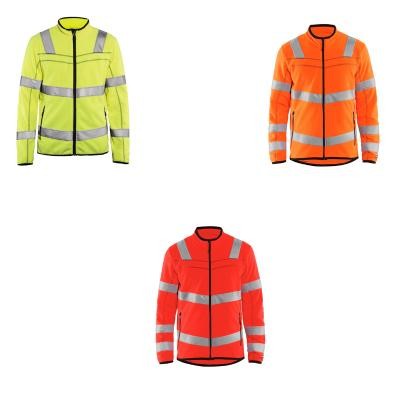 Felpa da Lavoro Blaklader alta visibilit� zip intera micropile 494110103300L