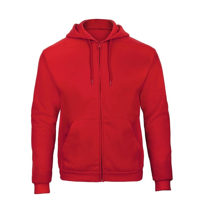 Felpa Da Lavoro con Cappuccio e Zip Intera ID.205 B&C Collection - BCWUI25